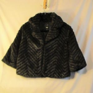 Cropped Faux Fur Coat